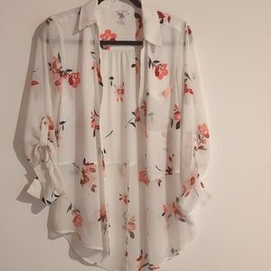Floral Sheer Women's Top
